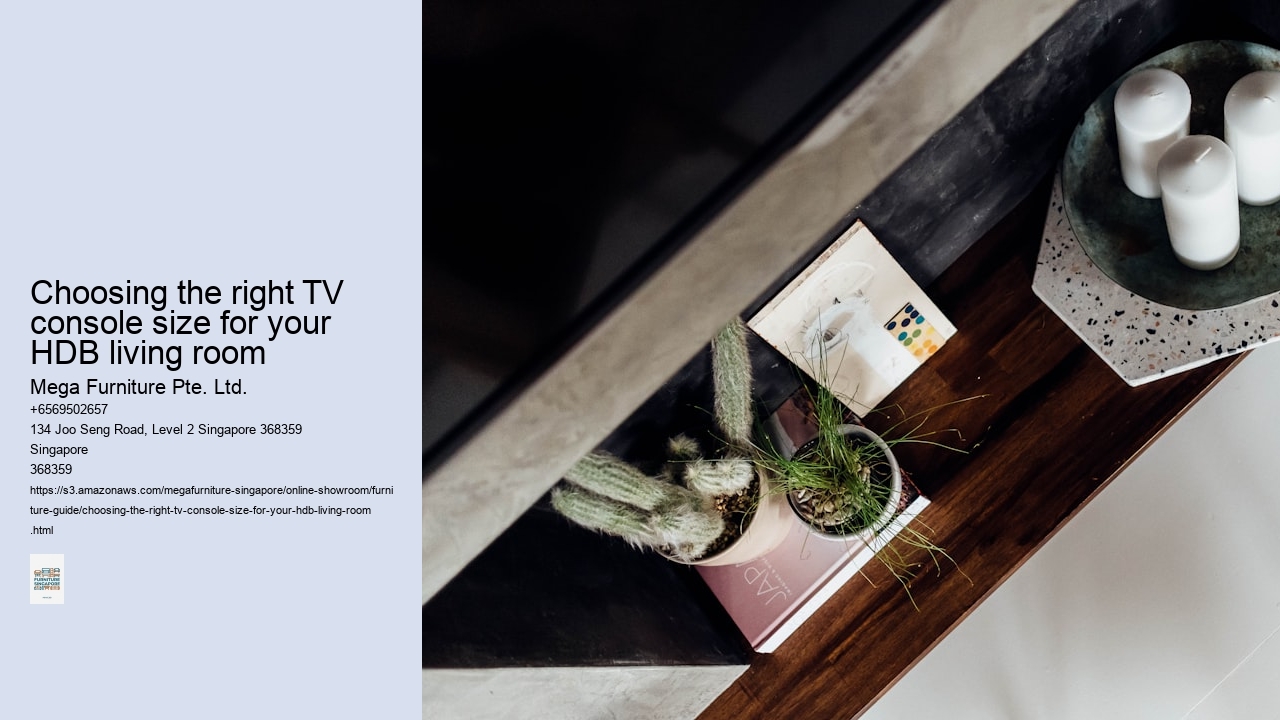 Choosing the right TV console depth for optimal viewing distance