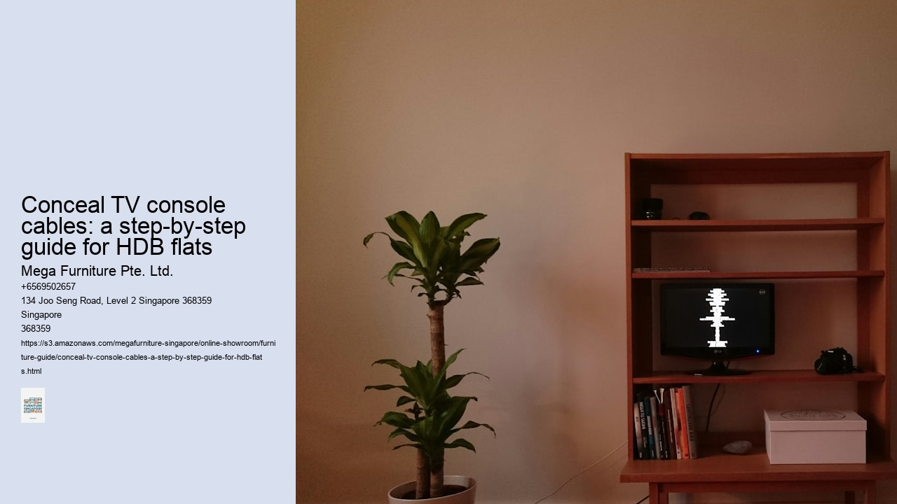 Conceal TV console cables: a step-by-step guide for HDB flats