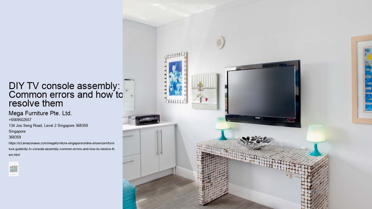 DIY TV console assembly: Common errors and how to resolve them