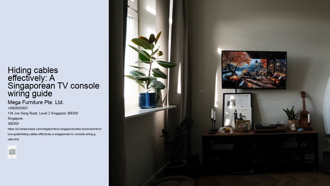 Hiding cables effectively: A Singaporean TV console wiring guide