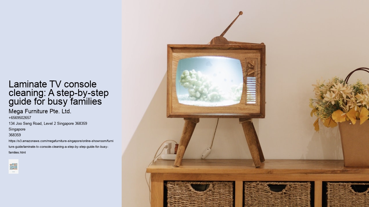 Laminate TV console cleaning: A step-by-step guide for busy families