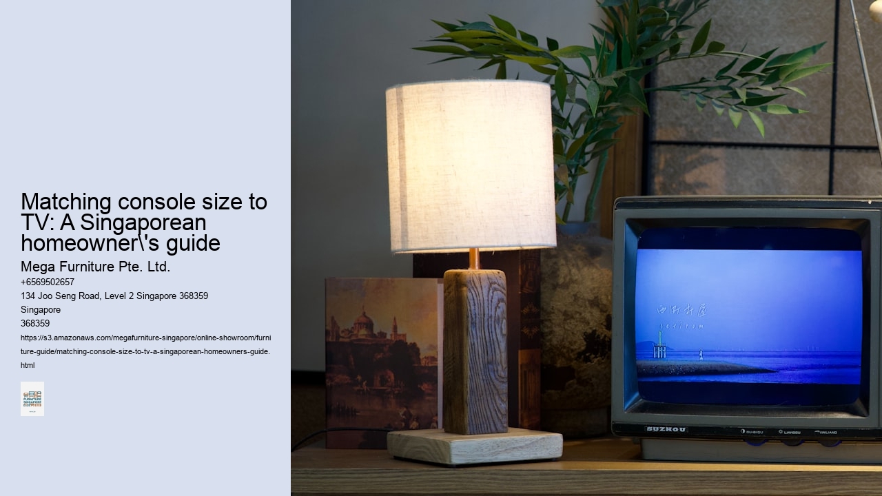 Matching console size to TV: A Singaporean homeowner's guide