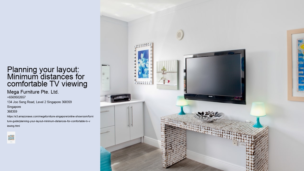 Planning your layout: Minimum distances for comfortable TV viewing