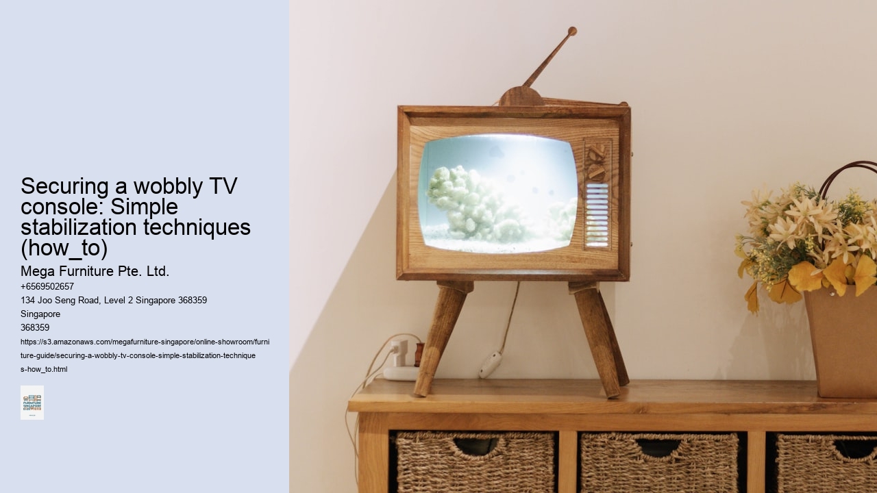 Securing a wobbly TV console: Simple stabilization techniques (how_to)