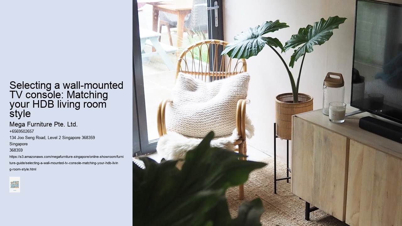 Selecting a wall-mounted TV console: Matching your HDB living room style