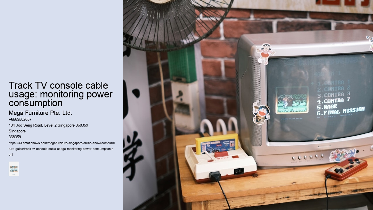 Track TV console cable usage: monitoring power consumption