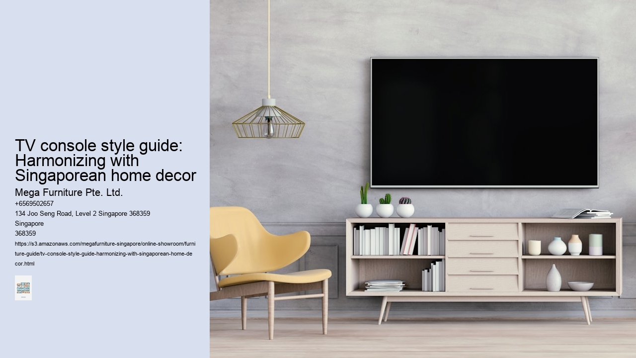 TV console style guide: Harmonizing with Singaporean home decor