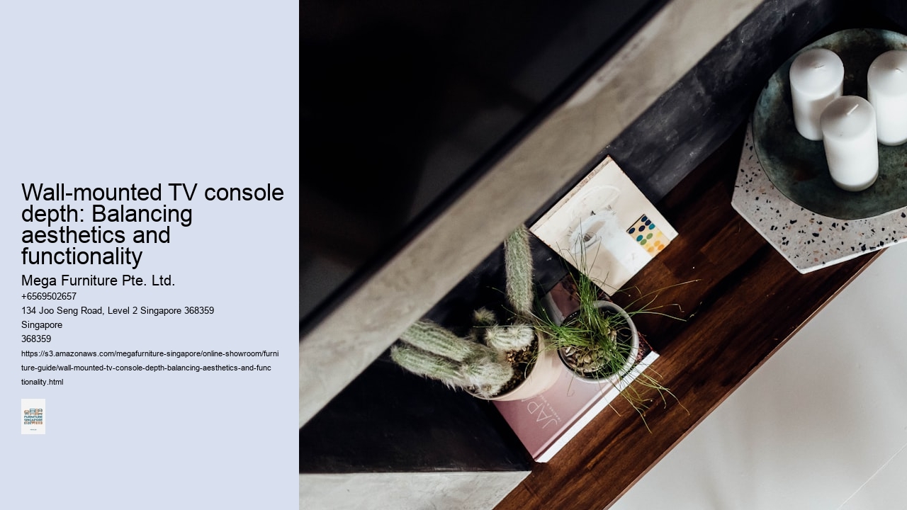 Wall-mounted TV console depth: Balancing aesthetics and functionality