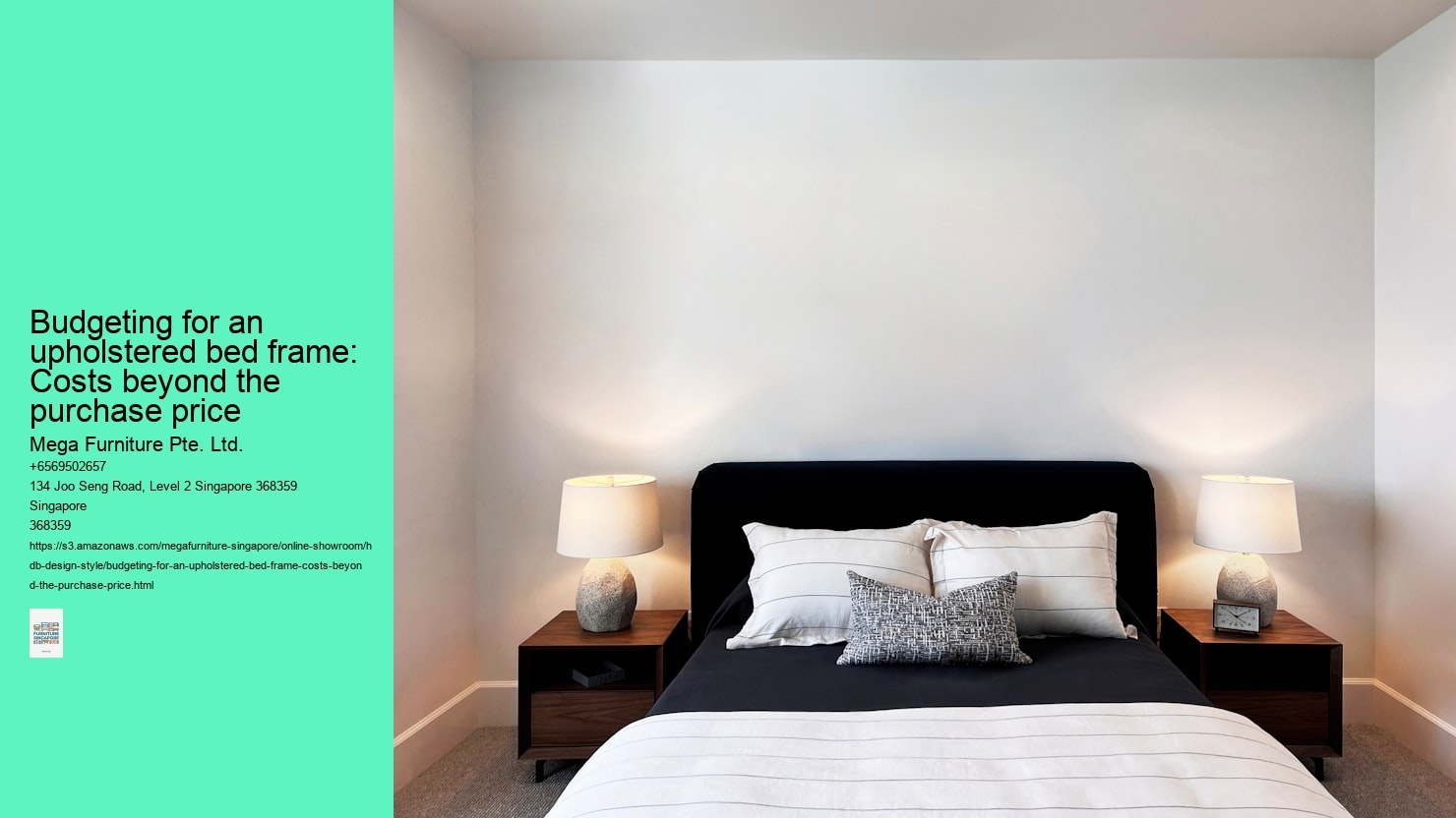 Budgeting for an upholstered bed frame: Costs beyond the purchase price
