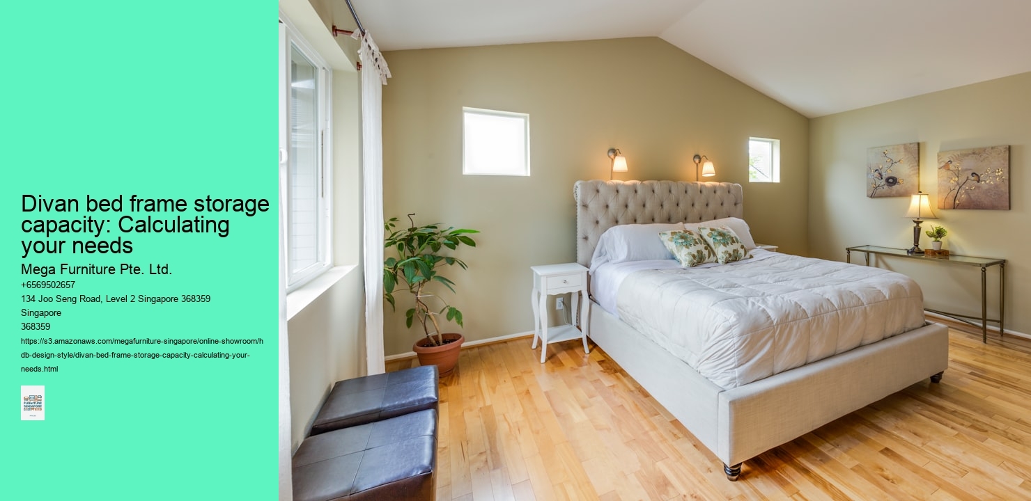 Divan bed frame storage capacity: Calculating your needs