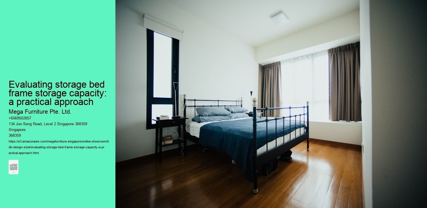 Evaluating storage bed frame storage capacity: a practical approach