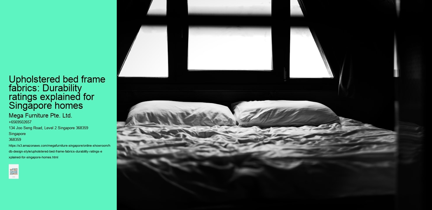Upholstered bed frame fabrics: Durability ratings explained for Singapore homes