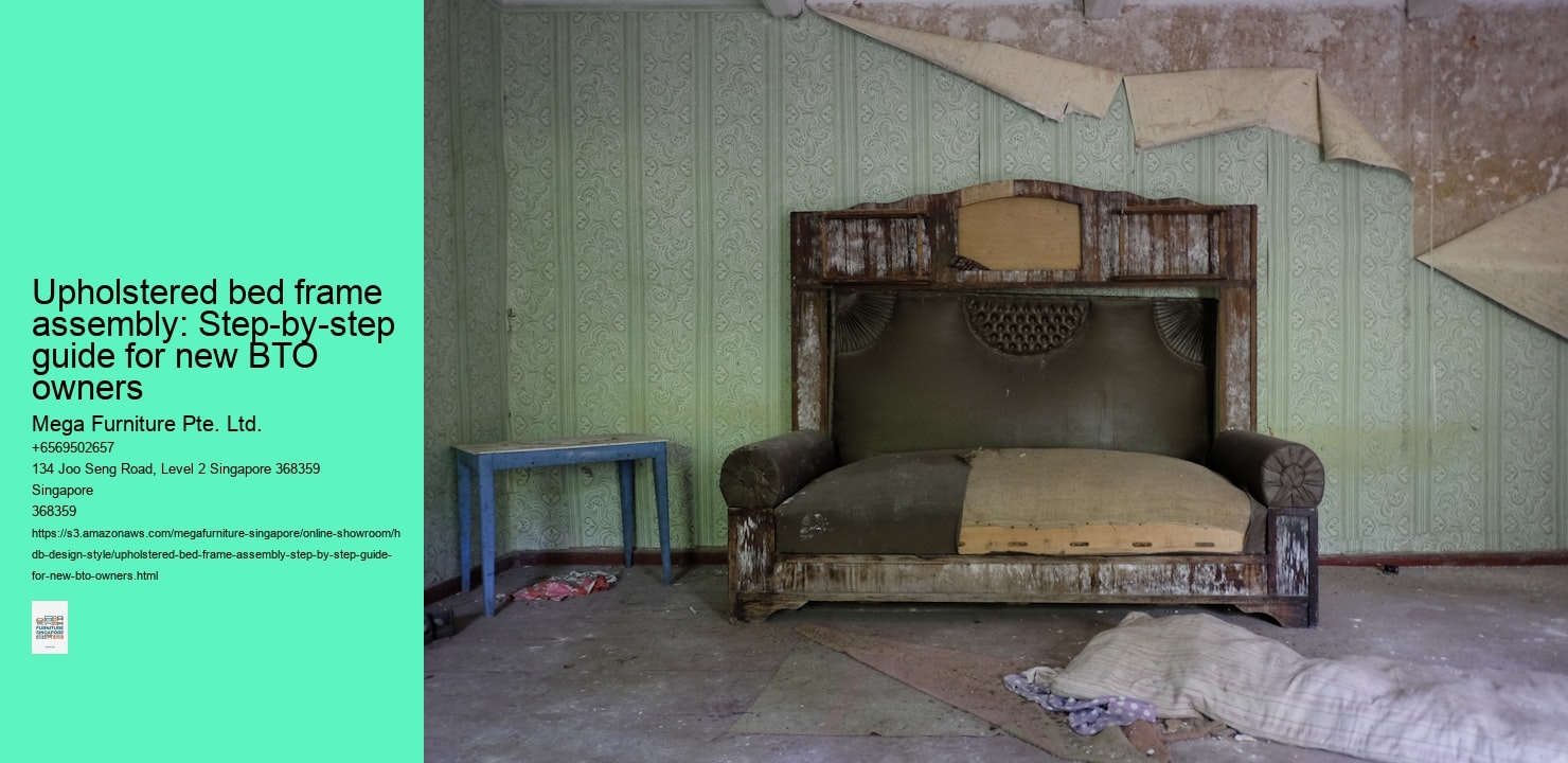 Upholstered bed frame assembly: Step-by-step guide for new BTO owners