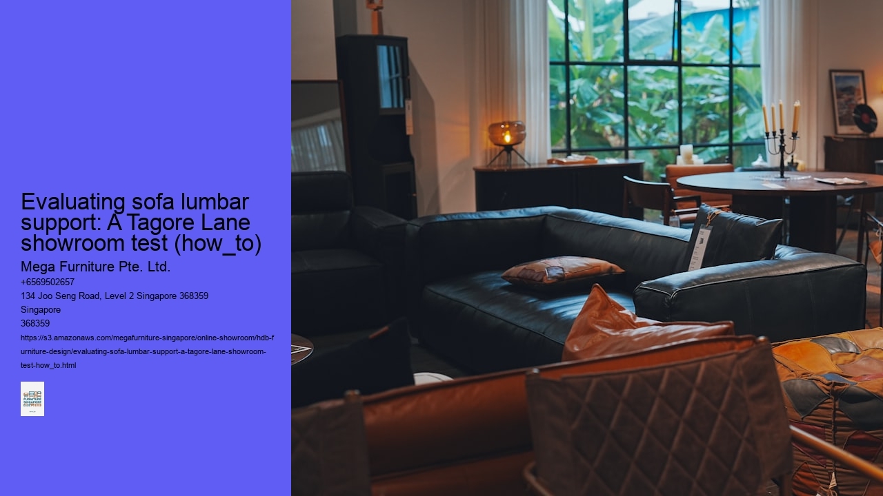 Evaluating sofa lumbar support: A Tagore Lane showroom test (how_to)