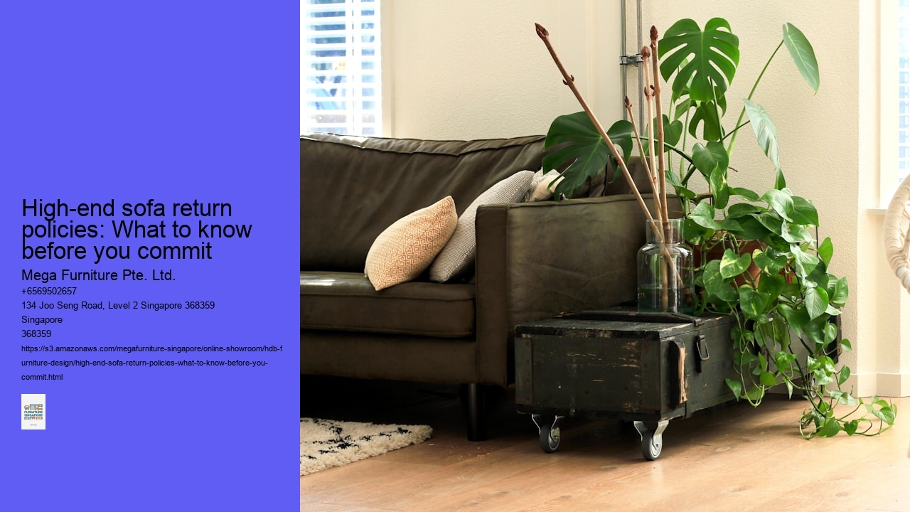 High-end sofa return policies: What to know before you commit
