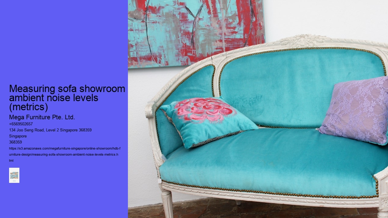 Measuring sofa showroom ambient noise levels (metrics)