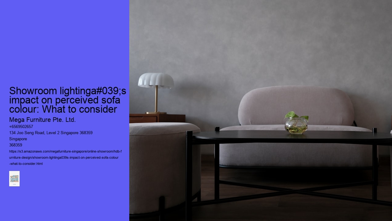 Showroom lightinga#039;s impact on perceived sofa colour: What to consider