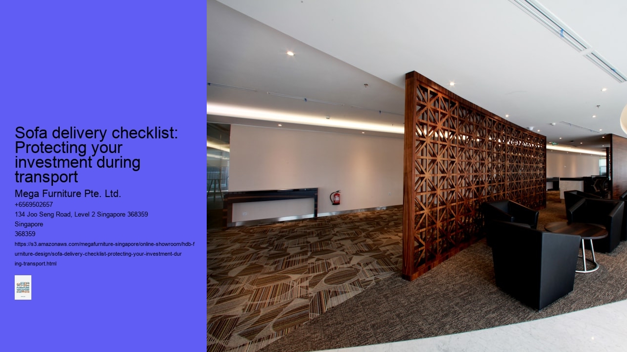 Sofa delivery checklist: Protecting your investment during transport