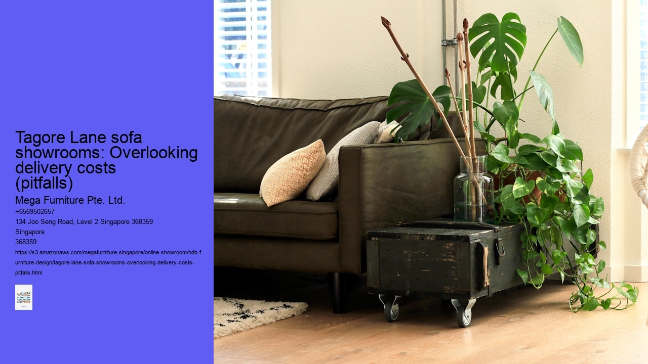 Tagore Lane sofa showrooms: Overlooking delivery costs (pitfalls)