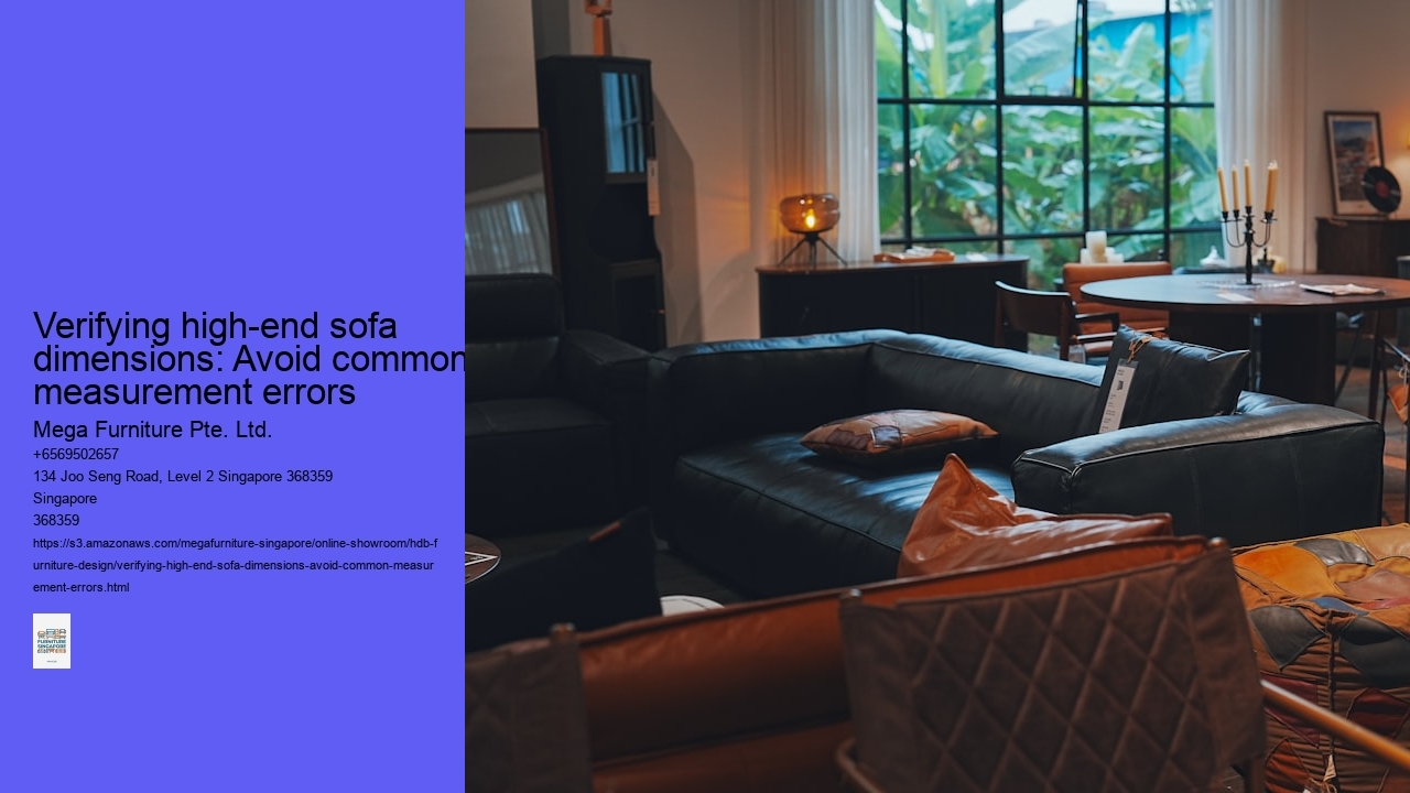 Verifying high-end sofa dimensions: Avoid common measurement errors