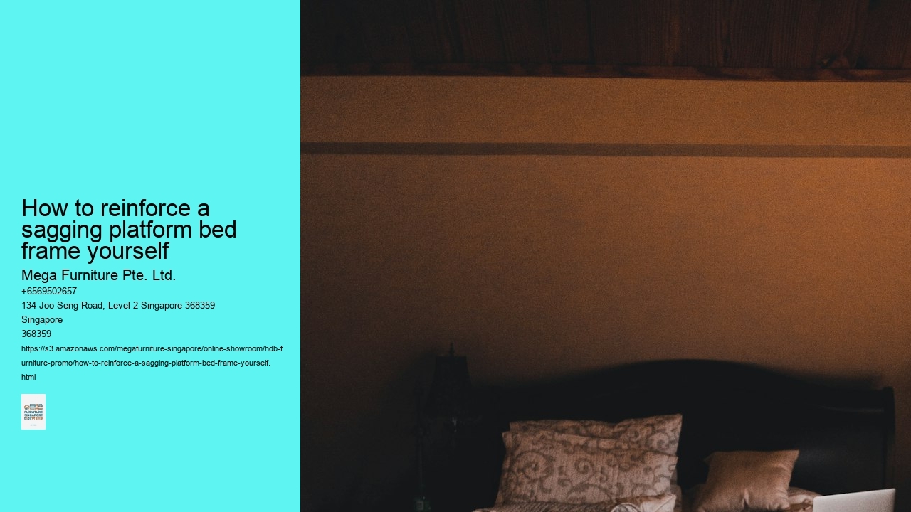 How to reinforce a sagging platform bed frame yourself
