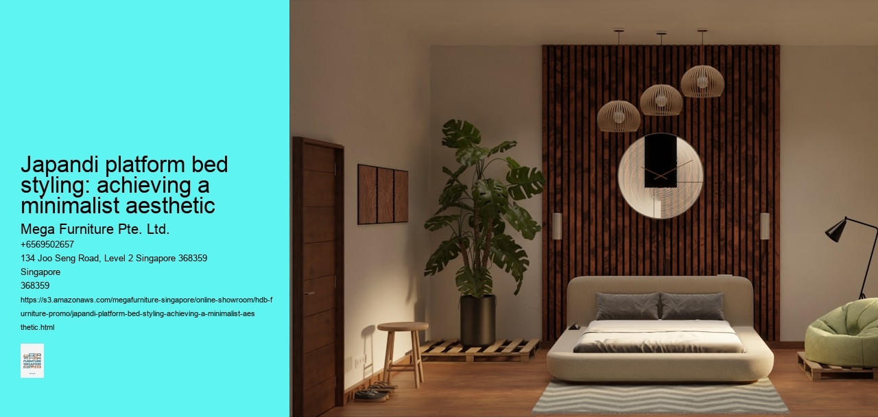 Japandi platform bed styling: achieving a minimalist aesthetic