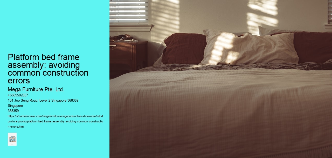 Platform bed frame assembly: avoiding common construction errors