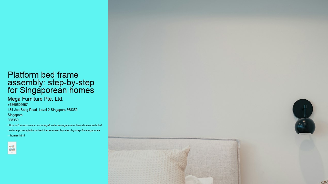 Platform bed frame assembly: step-by-step for Singaporean homes
