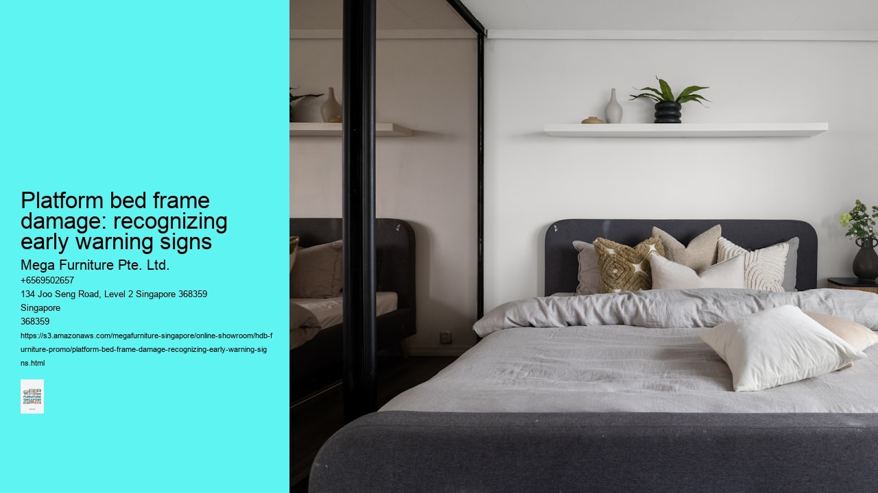 Platform bed frame damage: recognizing early warning signs