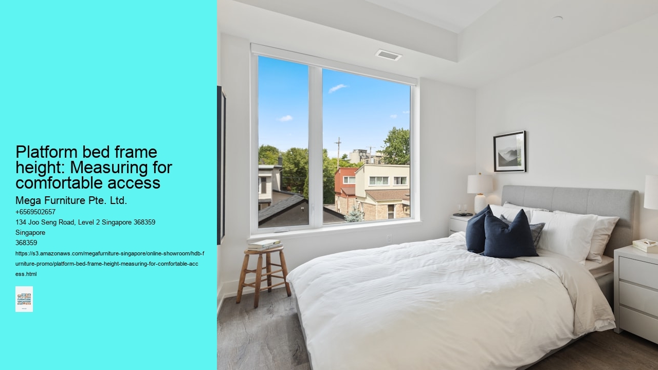 Platform bed frame height: Measuring for comfortable access