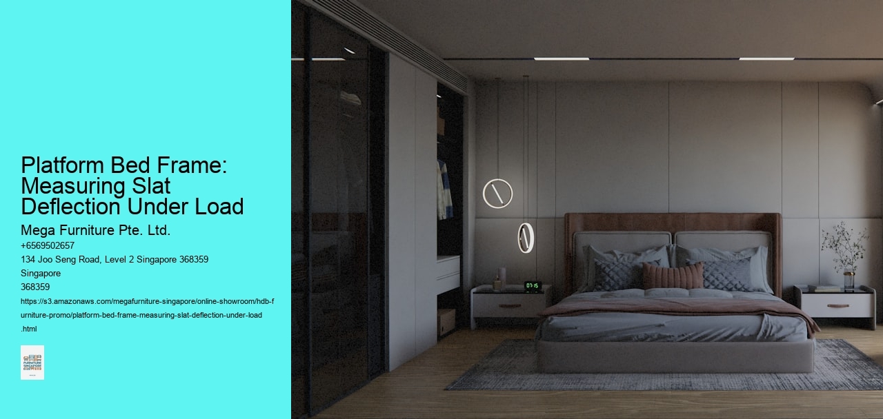 Platform Bed Frame: Measuring Slat Deflection Under Load