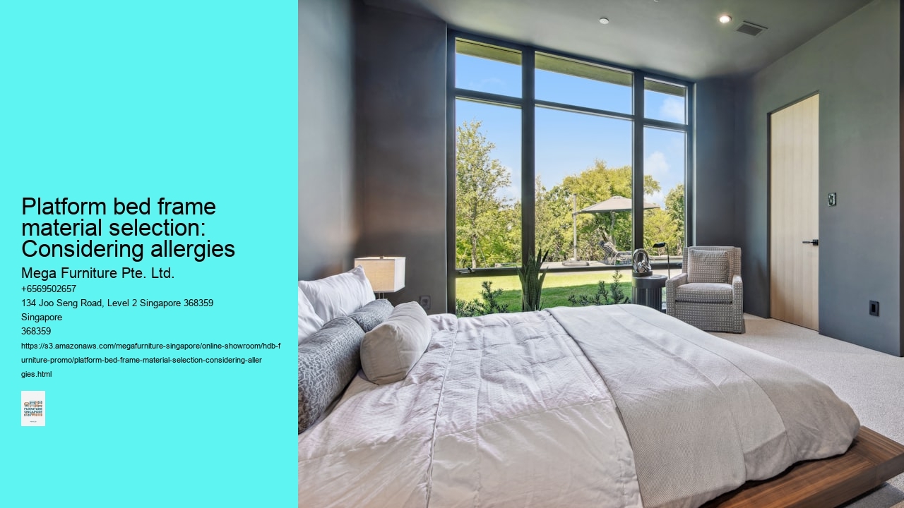 Platform bed frame material selection: Considering allergies