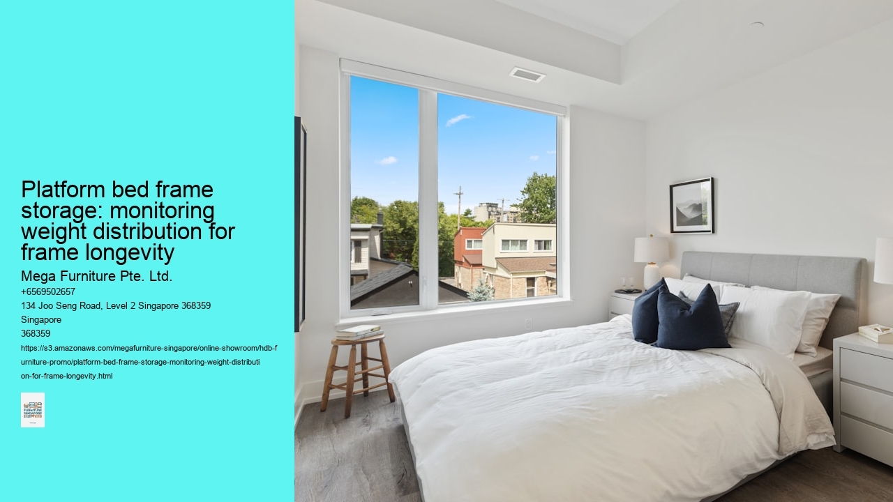 Platform bed frame storage: monitoring weight distribution for frame longevity