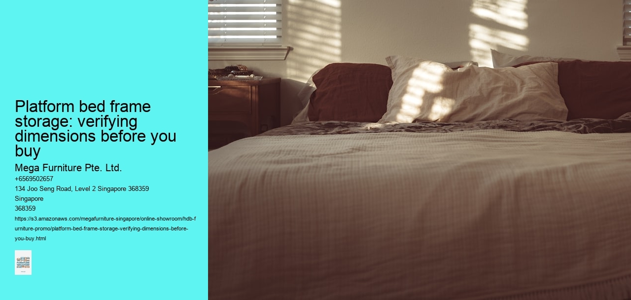 Platform bed frame storage: verifying dimensions before you buy