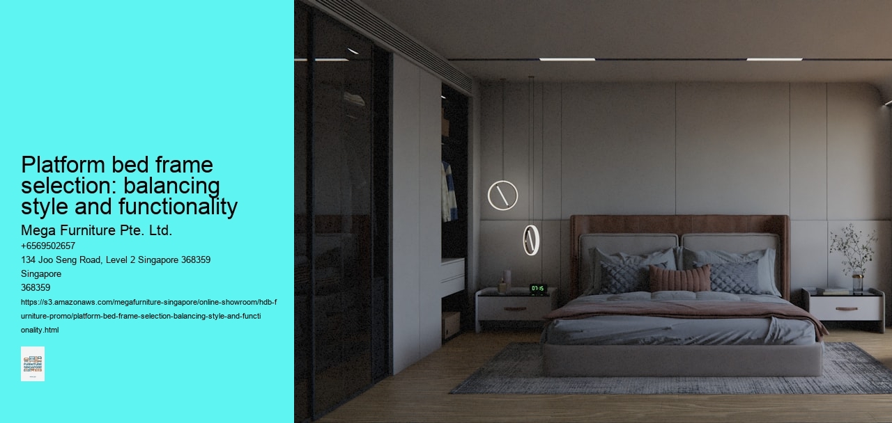 Platform bed frame selection: balancing style and functionality