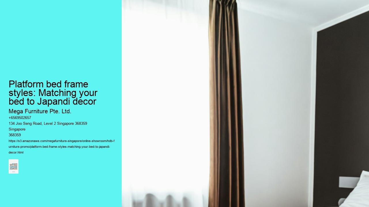 Platform bed frame styles: Matching your bed to Japandi decor