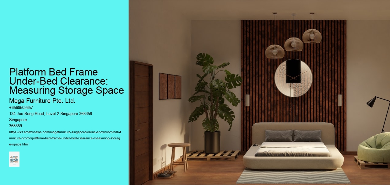 Platform Bed Frame Under-Bed Clearance: Measuring Storage Space