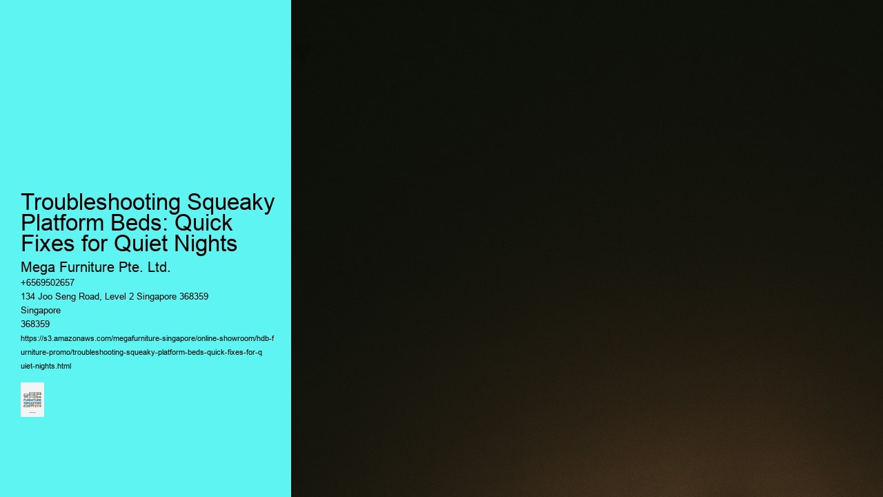 Troubleshooting Squeaky Platform Beds: Quick Fixes for Quiet Nights