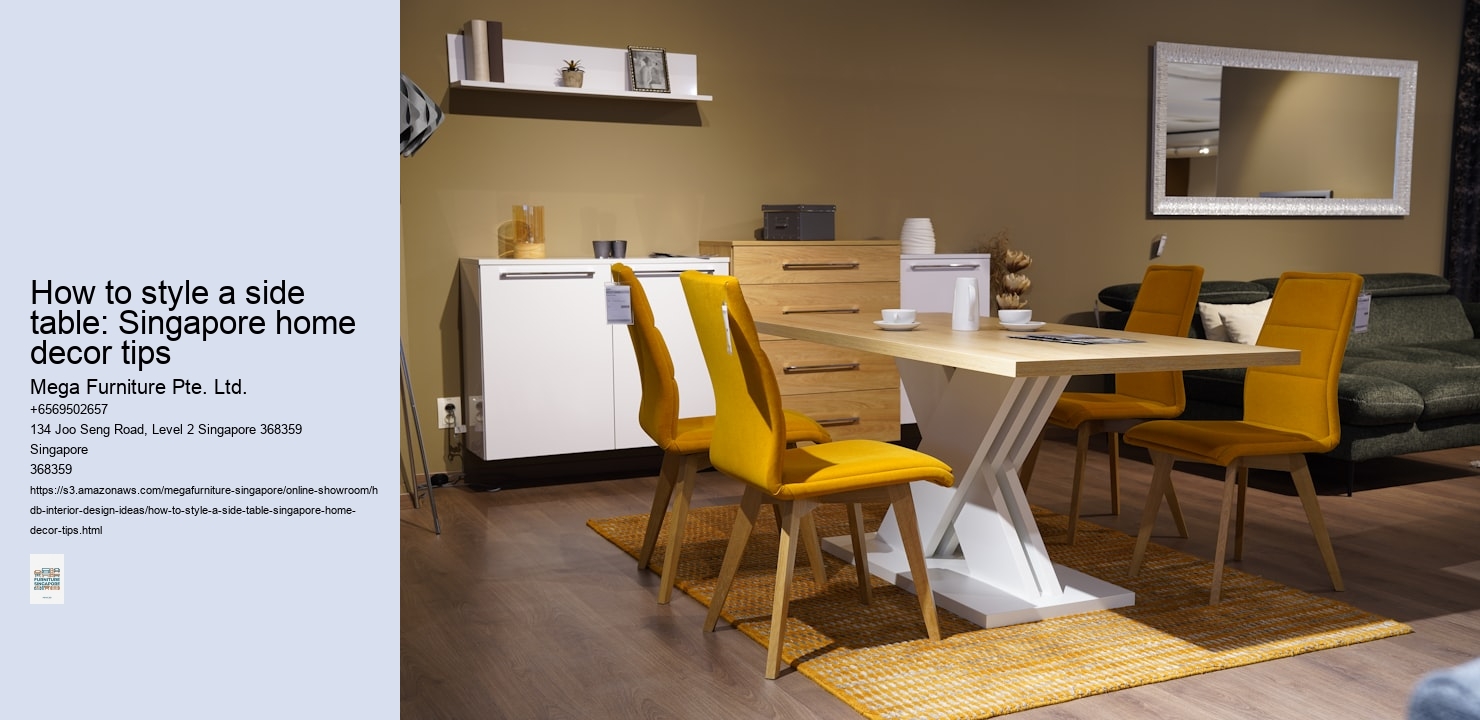 How to style a side table: Singapore home decor tips