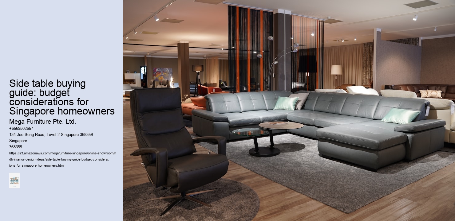Side table buying guide: budget considerations for Singapore homeowners