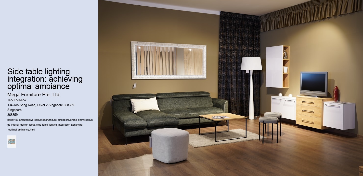 Side table lighting integration: achieving optimal ambiance