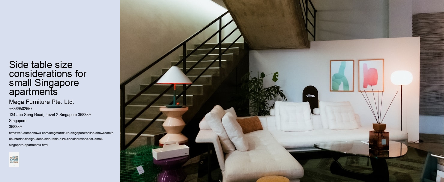 Side table size considerations for small Singapore apartments