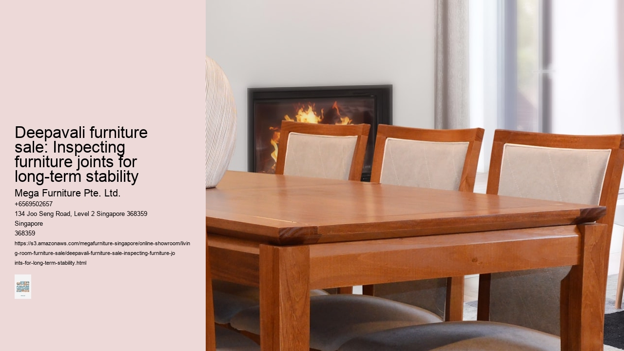 Deepavali furniture sale: Inspecting furniture joints for long-term stability