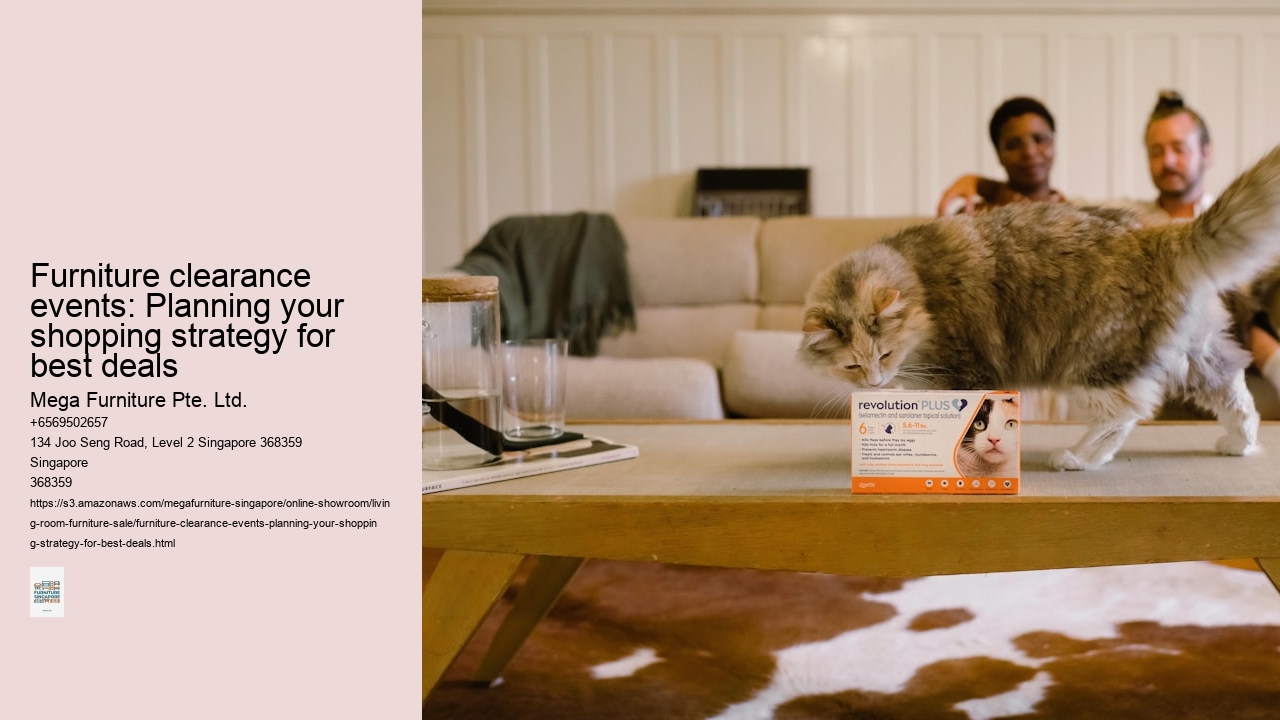 Furniture clearance events: Planning your shopping strategy for best deals