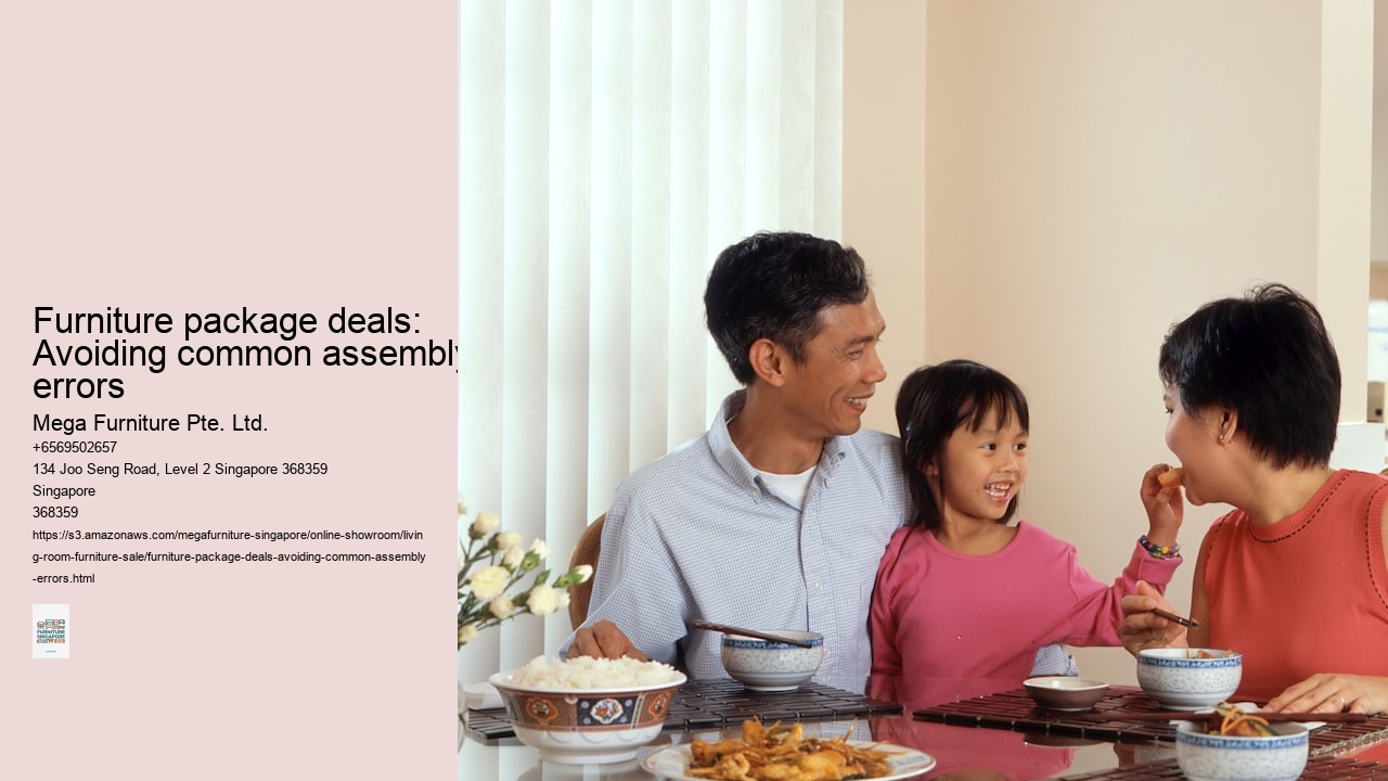 Furniture package deals: Avoiding common assembly errors