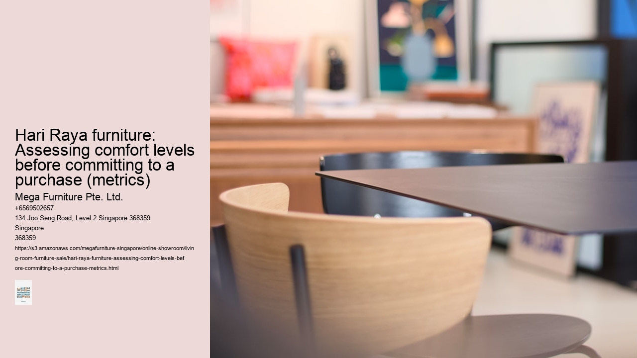 Hari Raya furniture: Assessing comfort levels before committing to a purchase (metrics)