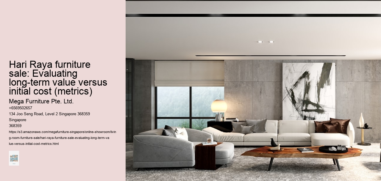 Hari Raya furniture sale: Evaluating long-term value versus initial cost (metrics)