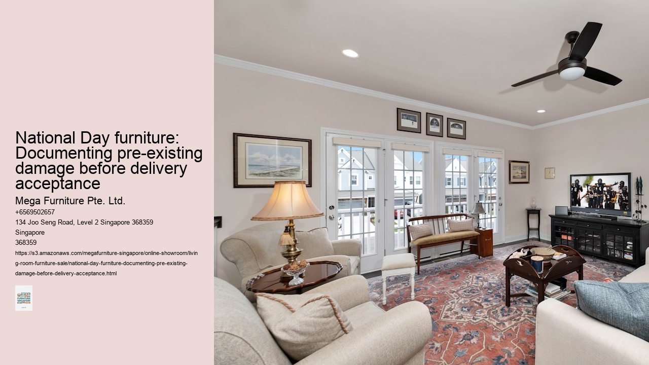 National Day furniture: Documenting pre-existing damage before delivery acceptance