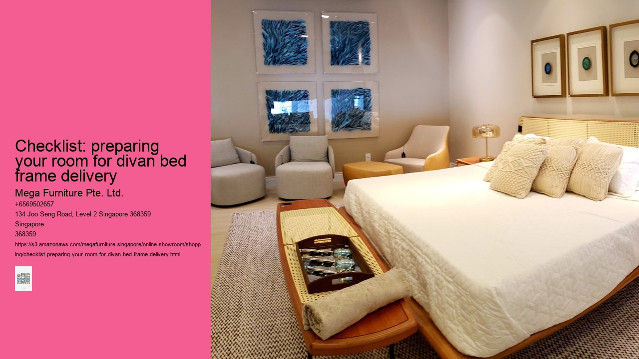 Checklist: preparing your room for divan bed frame delivery