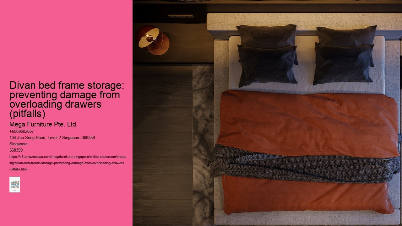 Divan bed frame storage: preventing damage from overloading drawers (pitfalls)